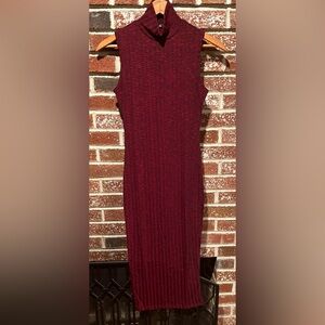SIVA - Chic Sleeveless Burgundy Maxi Dress - (NWOT)